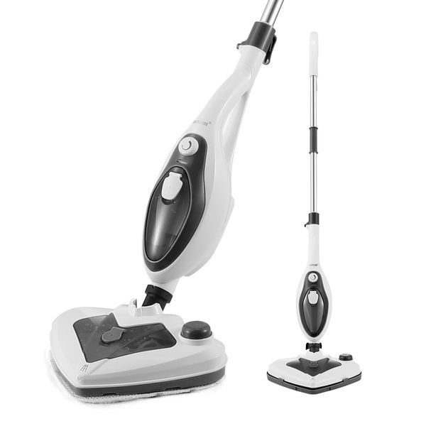 Effectively Sterilise Bacteria/Mites Steam Mop Cleaner W/Multi Nozzles For Floor,Carpet,Glass,Cloth