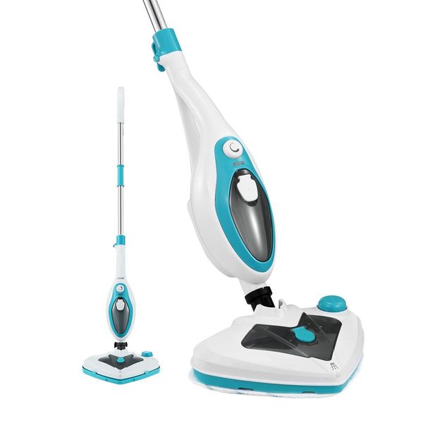 Effectively Sterilise Bacteria/Mite Steam Mop Cleaner W/Multi Nozzles For Floor,Carpet,Glass,Cloth