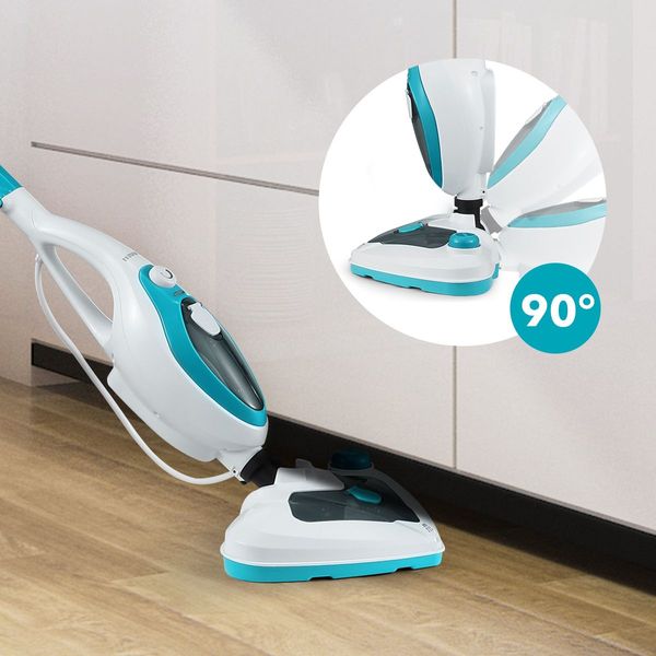 Effectively Sterilise Bacteria/Mite Steam Mop Cleaner W/Multi Nozzles For Floor,Carpet,Glass,Cloth