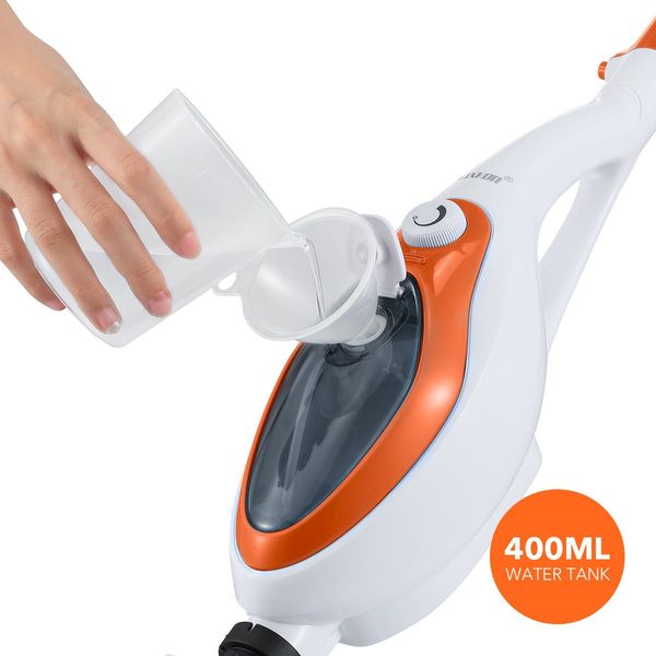 Only 30S Heat-Time Steam Mop Cleaner W/Multi Nozzles Effectively Kill Bed Bugs,Dust Mites Germs