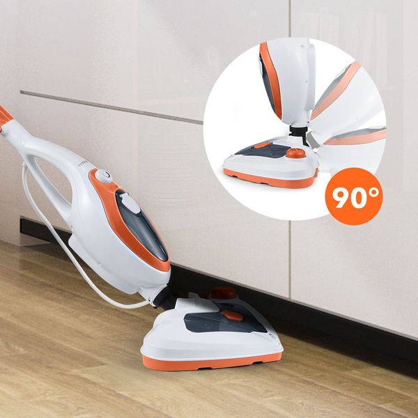 Only 30S Heat-Time Steam Mop Cleaner W/Multi Nozzles Effectively Kill Bed Bugs,Dust Mites Germs