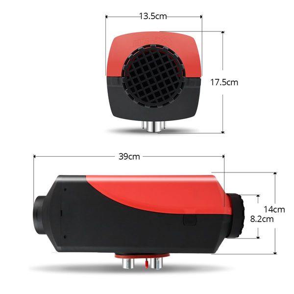 12V 8Kw Vehicle Disel Air Heater For Van,Rv,Truck,Boat 30M Remote Control Instant Heat Energy Saving