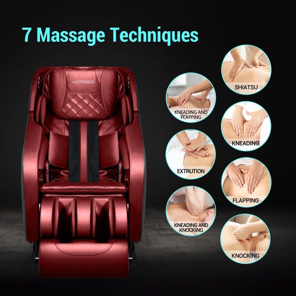 4D Deluxe Electric Massage Chair 0 Gravity Recliner Full Body Shiatsu,Knead,Flap,Knock,Extrusion