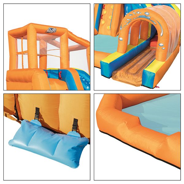 Bestway Inflatable Splash Water Park Adventure Water World Play Center Slide Pool Tunnel 4.2x3.2x2.6m