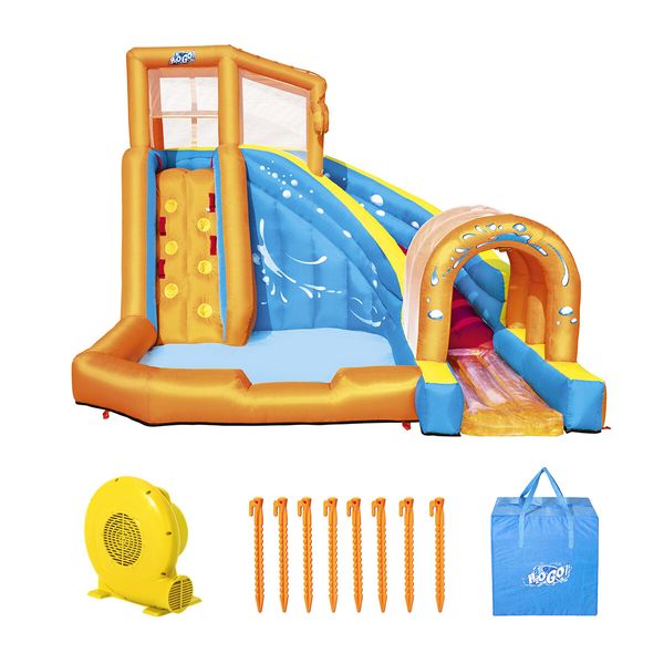 Bestway Inflatable Splash Water Park Adventure Water World Play Center Slide Pool Tunnel 4.2x3.2x2.6m