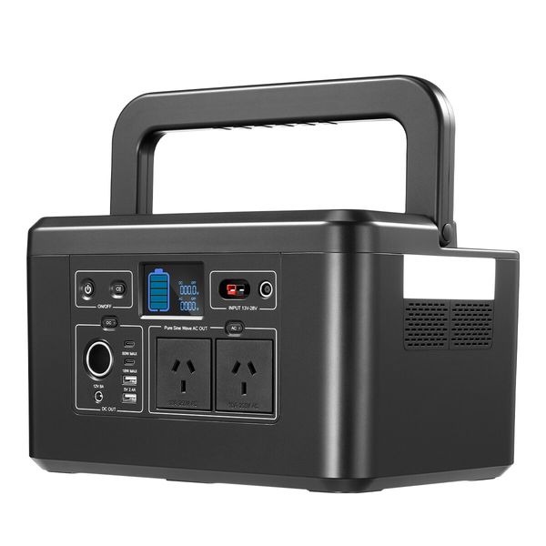 Portable Generator Solar Wireless Power Station Camping Lithium Battery Backup 1375Wh 2000W LED Light for Camping Outdoor Travel