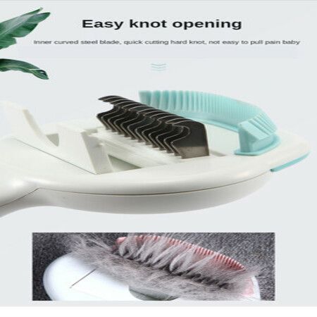 Flea Comb -Double-sided pet hair remover for cats and dogs