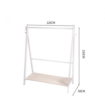 Levede Clothes Rack Wooden Garment Hanging Stand Closet Storage Organiser Shelf