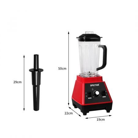 2L Commercial Blender Mixer Red