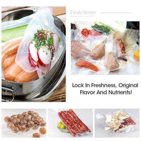 TOQUE Vacuum Food Sealer Bag Bags Saver Storage Saver Seal Commercial Heat Roll