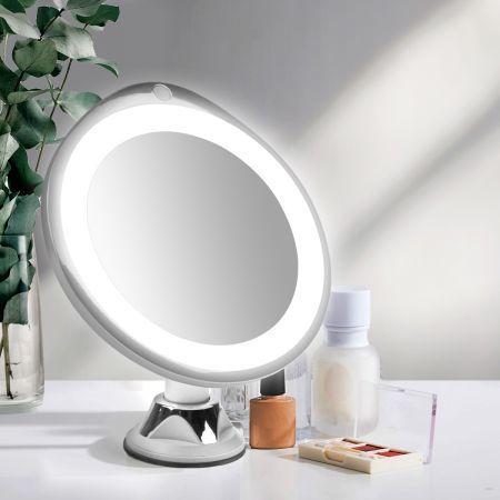 10x Magnifying Makeup Vanity Cosmetic Beauty Bathroom Mirror with LED Light