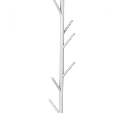 Clothes Stand Garment Coat Rack Metal Rail Portable Hanger Stand Organizer White