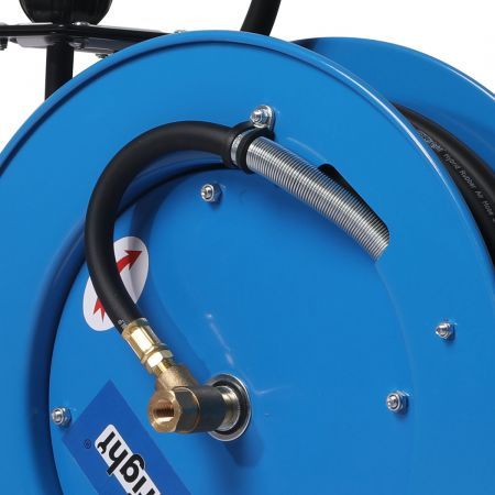 Air Hose Reel 15M Retractable Auto Rewind Swivel Wall Mount Compressor Garage