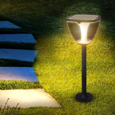 EMITTO Solar Powered LED Ground Garden Lights Path Yard Park Lawn Outdoor 60cm