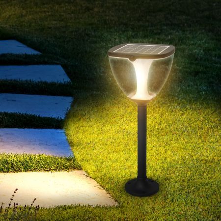 EMITTO Solar Powered LED Ground Garden Lights Path Yard Park Lawn Outdoor 40cm