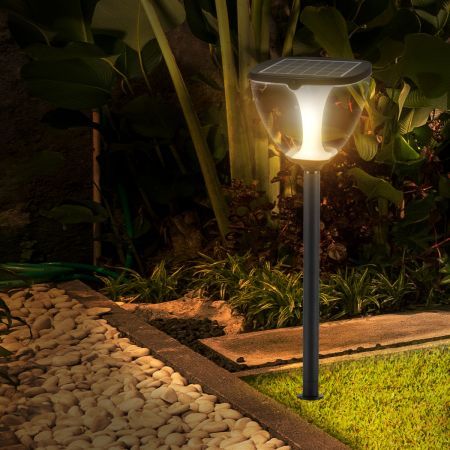 EMITTO Solar Powered LED Garden Light Pathway Landscape Lawn Lamp Patio 100cm