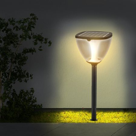 EMITTO Solar Powered LED Garden Light Pathway Landscape Lawn Lamp Patio 80cm