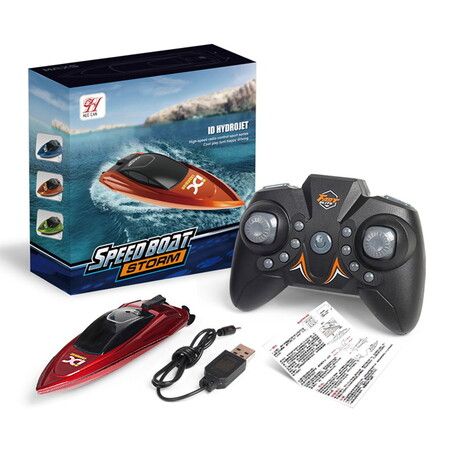 Mini Dual Motor High Speed RC Boat Christmas Gift Col.Red