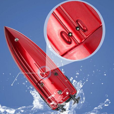 Mini Dual Motor High Speed RC Boat Christmas Gift Col.Red