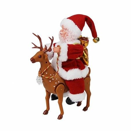 Santa Claus Riding Electric Deer Deer Cart Children's Toy Electric Riding Deer Santa Claus Christmas Gift