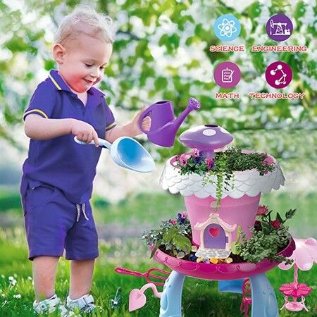 DIY boys and girls planting toys magic spray garden planting sets for children