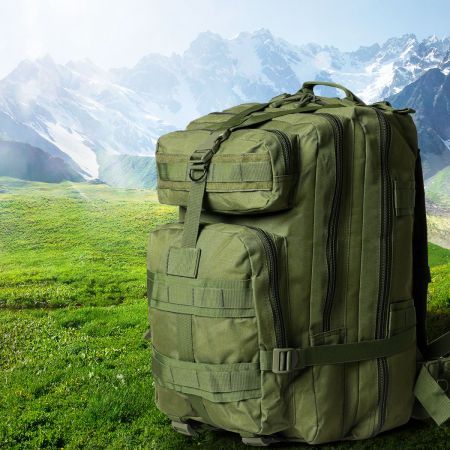 40L Military Tactical Backpack Hiking Camping Rucksack Outdoor Trekking Army Bag