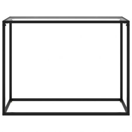 Console Table Transparent 100x35x75 cm Tempered Glass