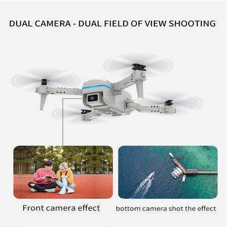 Mini Drone 4K HD Dual Camera FPV WiFi Real-time Transmission Foldable Quadcopter RC Drones Toys For Kids Toys