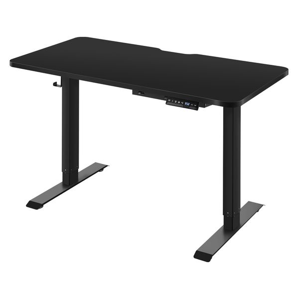 Electric Standing Desk Sit Stand Height Adjustable Office Computer Table Furniture Motorized Dual Motor Black