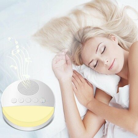 Baby Noise Machine Baby Sleep Sound Player Night Light Timer Noise Player White