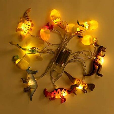 5M LED Dinosaur String Lights Batteries Powered  Dinosaur Lamp Christmas Party Tree Decorative