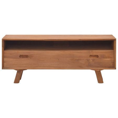 TV Cabinet 110x30x45 cm Solid Teak Wood