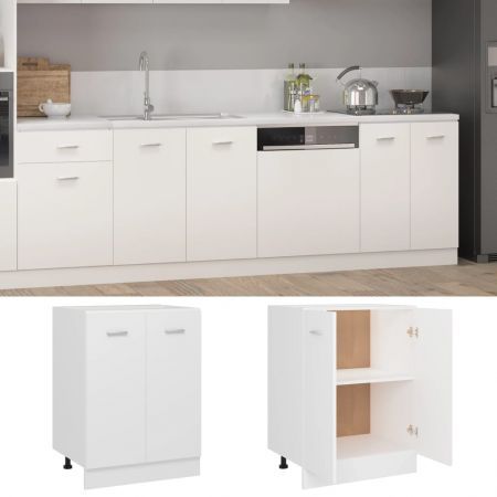 Bottom Cabinet White 60x46x81.5 cm Chipboard