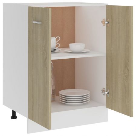 Bottom Cabinet Sonoma Oak 60x46x81.5 cm Chipboard