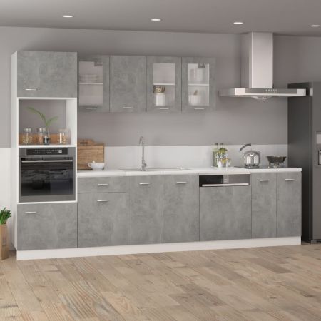 Bottom Cabinet Concrete Grey 60x46x81.5 cm Chipboard