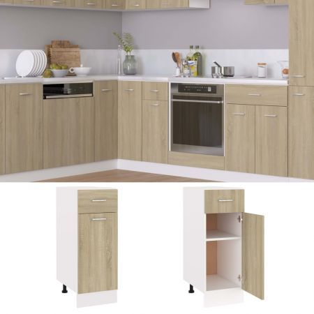 Drawer Bottom Cabinet Sonoma Oak 30x46x81.5 cm Chipboard