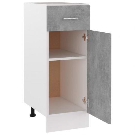 Drawer Bottom Cabinet Concrete Grey 30x46x81.5 cm Chipboard