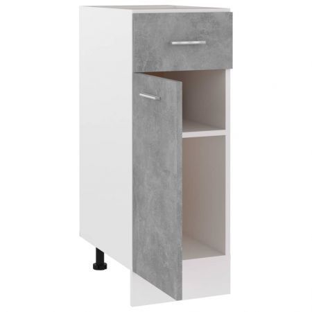 Drawer Bottom Cabinet Concrete Grey 30x46x81.5 cm Chipboard