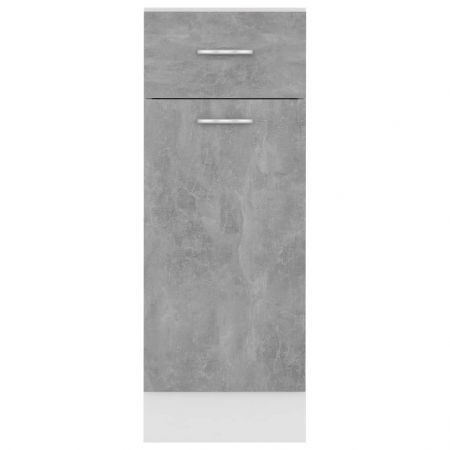 Drawer Bottom Cabinet Concrete Grey 30x46x81.5 cm Chipboard