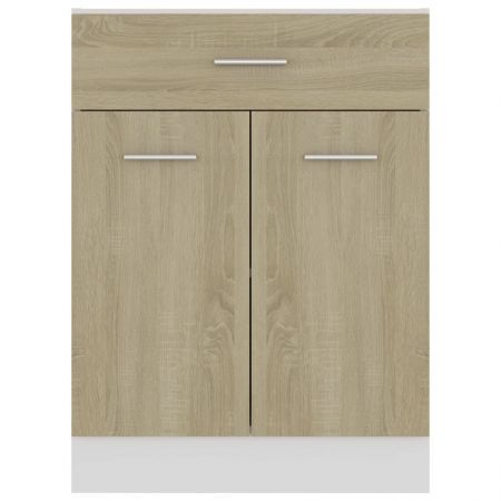 Drawer Bottom Cabinet Sonoma Oak 60x46x81.5 cm Chipboard