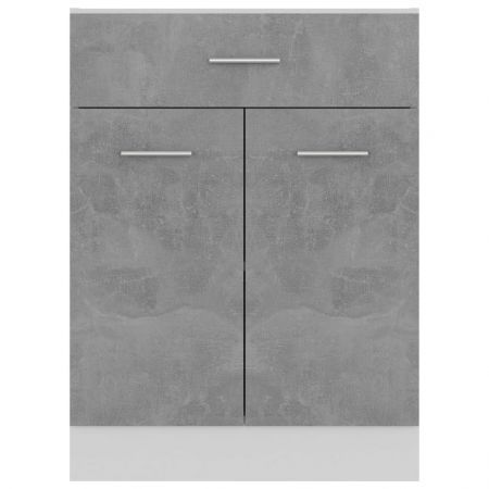 Drawer Bottom Cabinet Concrete Grey 60x46x81.5 cm Chipboard