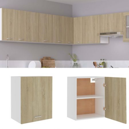 Hanging Cabinet Sonoma Oak 50x31x60 cm Chipboard