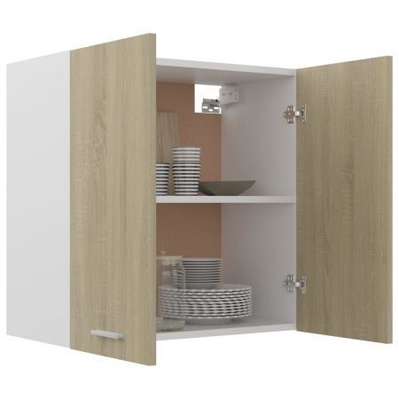 Hanging Cabinet Sonoma Oak 60x31x60 cm Chipboard