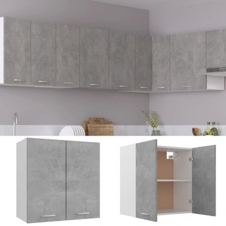 Hanging Cabinet Concrete Grey 60x31x60 cm Chipboard