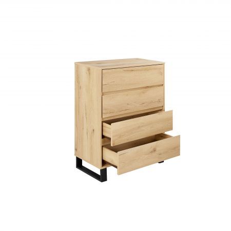 Coogee Oak 4 Drawer Chest