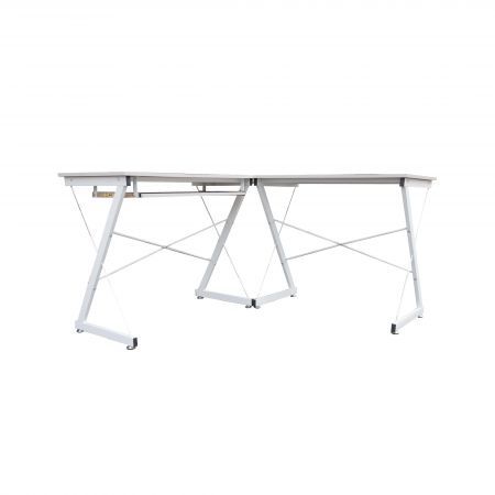 Alexandra Light Grey L-shape computer desk