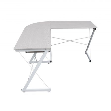 Alexandra Light Grey L-shape computer desk