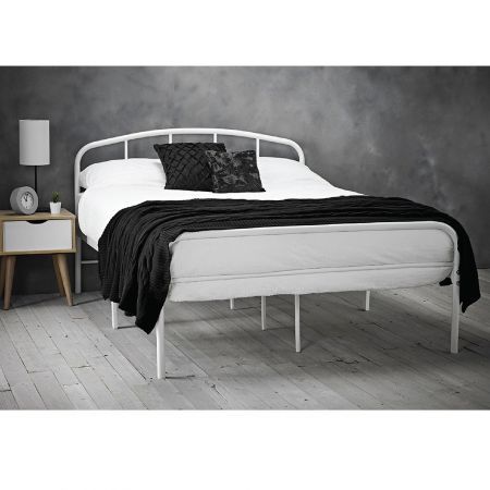 Oliver Queen White Metal Bedframe