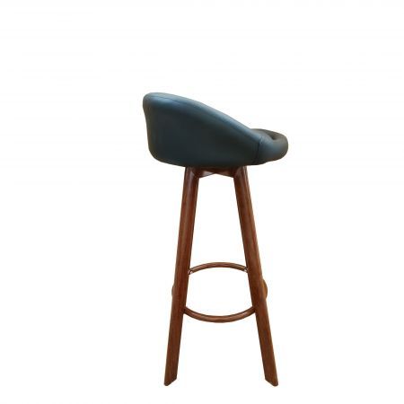 Noel Set of 4 Black Leatherette Bar Stool