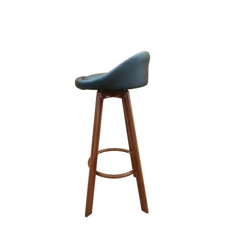 Noel Set of 4 Black Leatherette Bar Stool